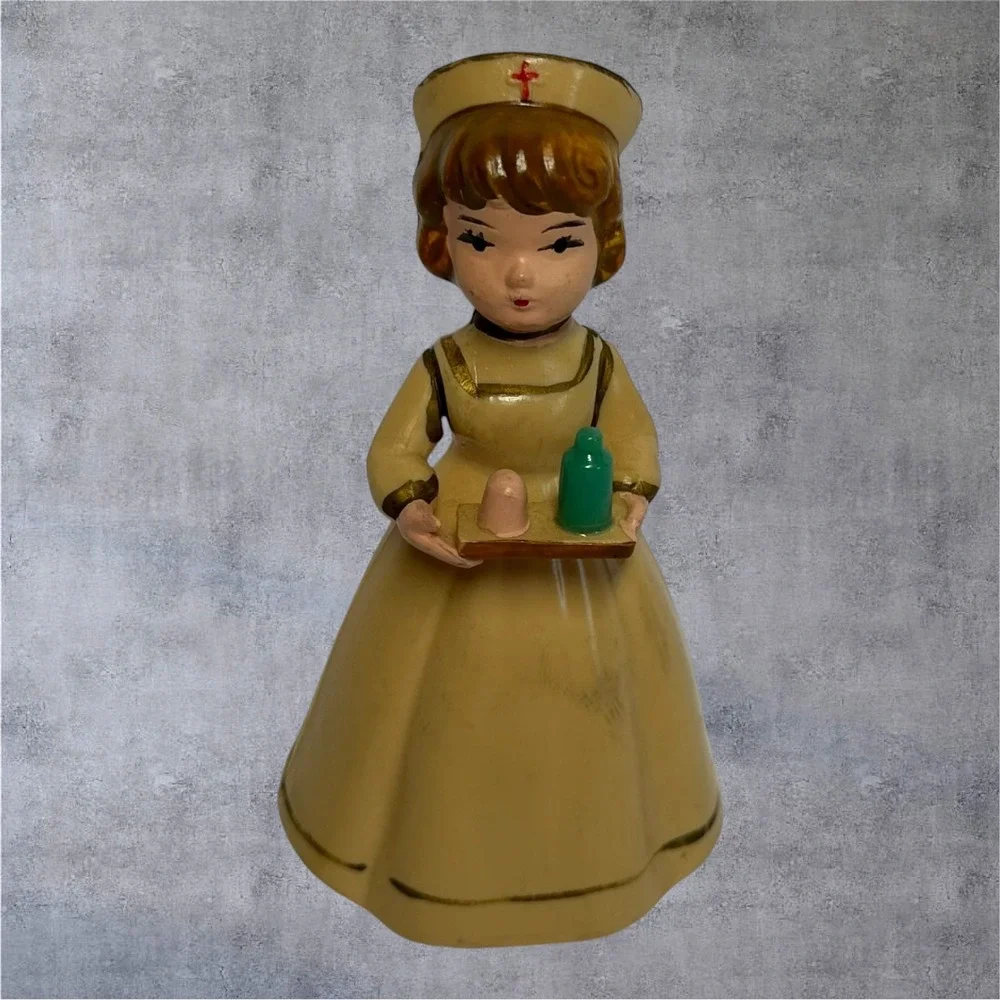 Wilton Nurse Figurine Cake Topper Vintage W 782 Hong Kong Plastic